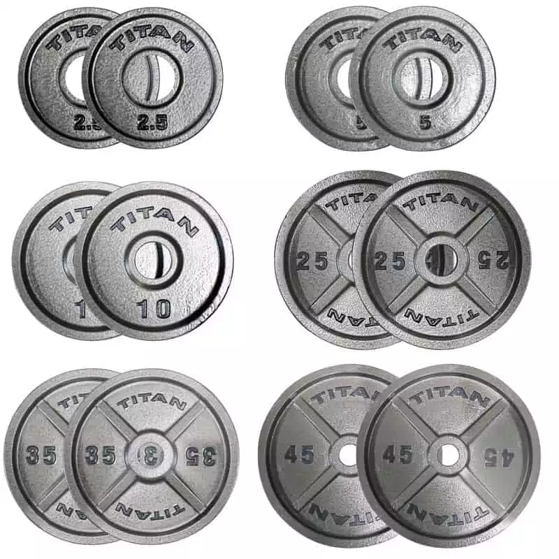 Titan Cast Iron Olympic Plates
