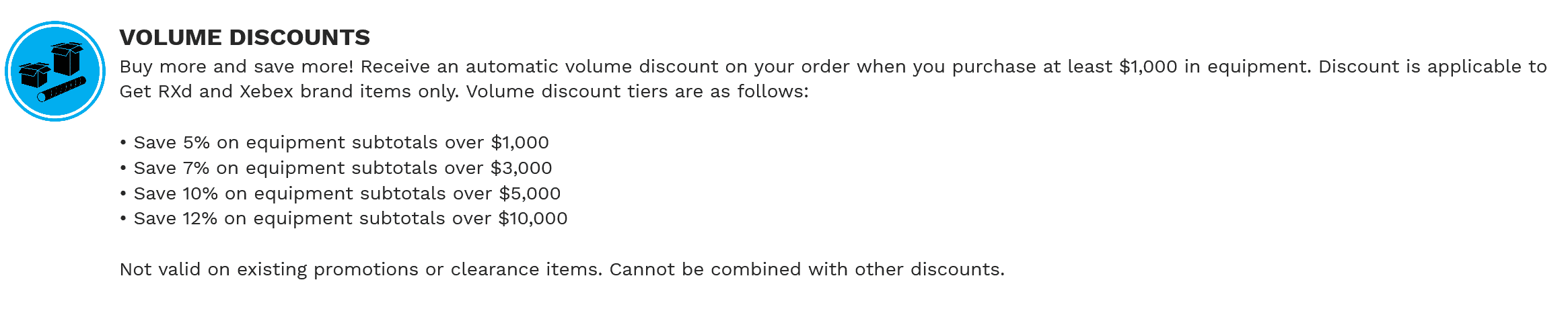 get rx'd volume discounts