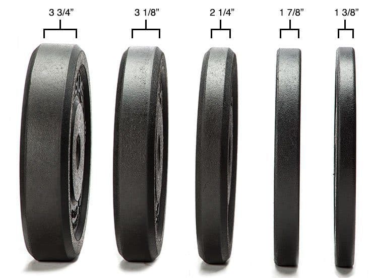 Hi-Temp Bumper Plates width