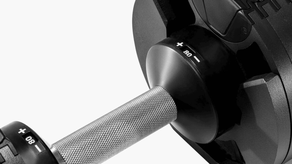 nuobell close up of knurling and adjustments