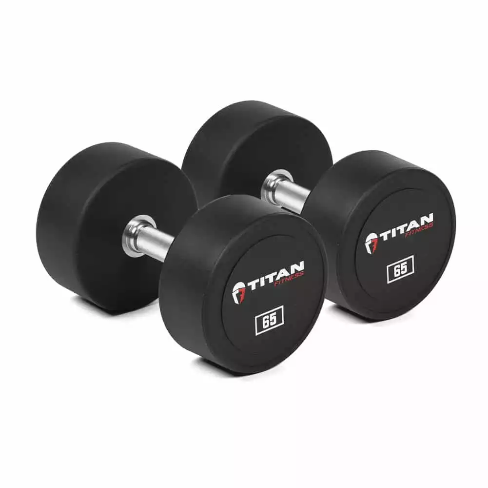 Titan Round Urethane Dumbbells