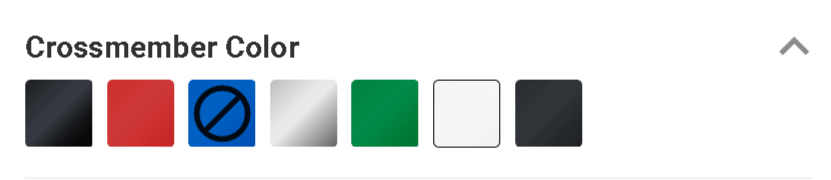 ares crossmember colors