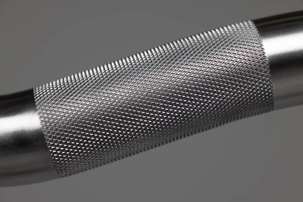 rep curl bar knurling