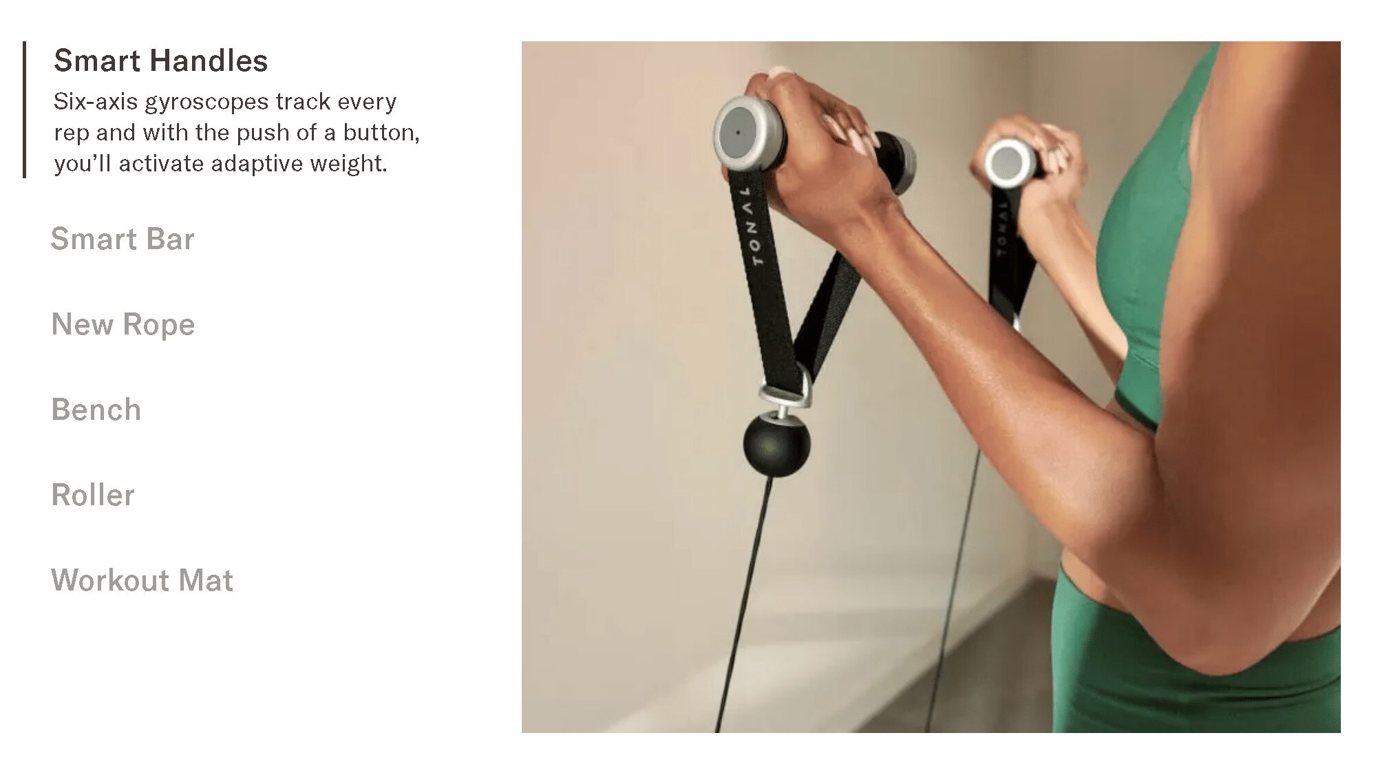 tonal smart handles