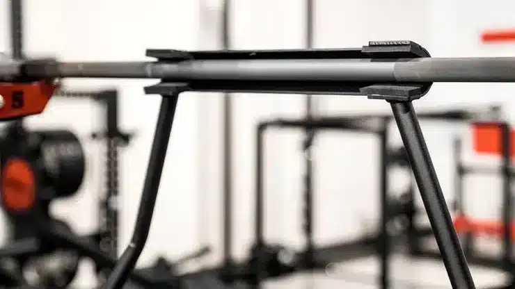 top squat shown attached to olympic bar