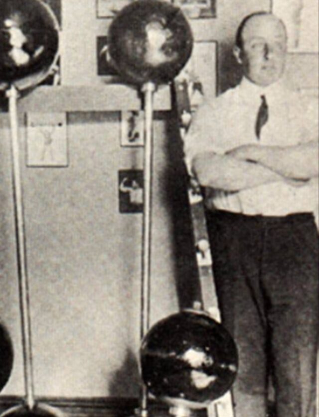 American weightlifter Alan Calvert, owner of the milo barbell company
