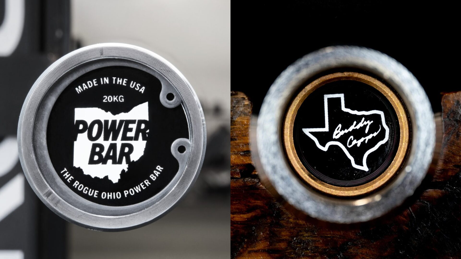 endcap compared to texas powerlifting bar