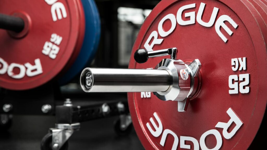 rogue competition collars on power bar