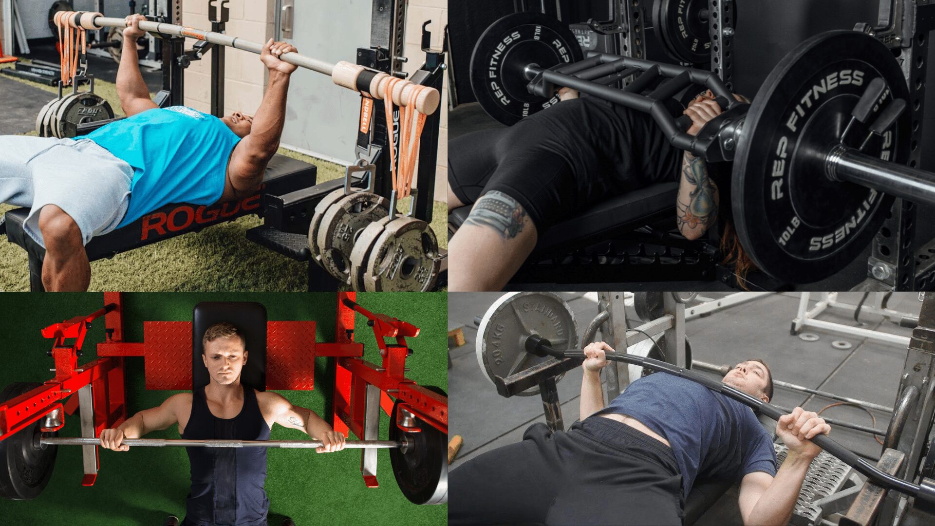 Different Bench Press Bars