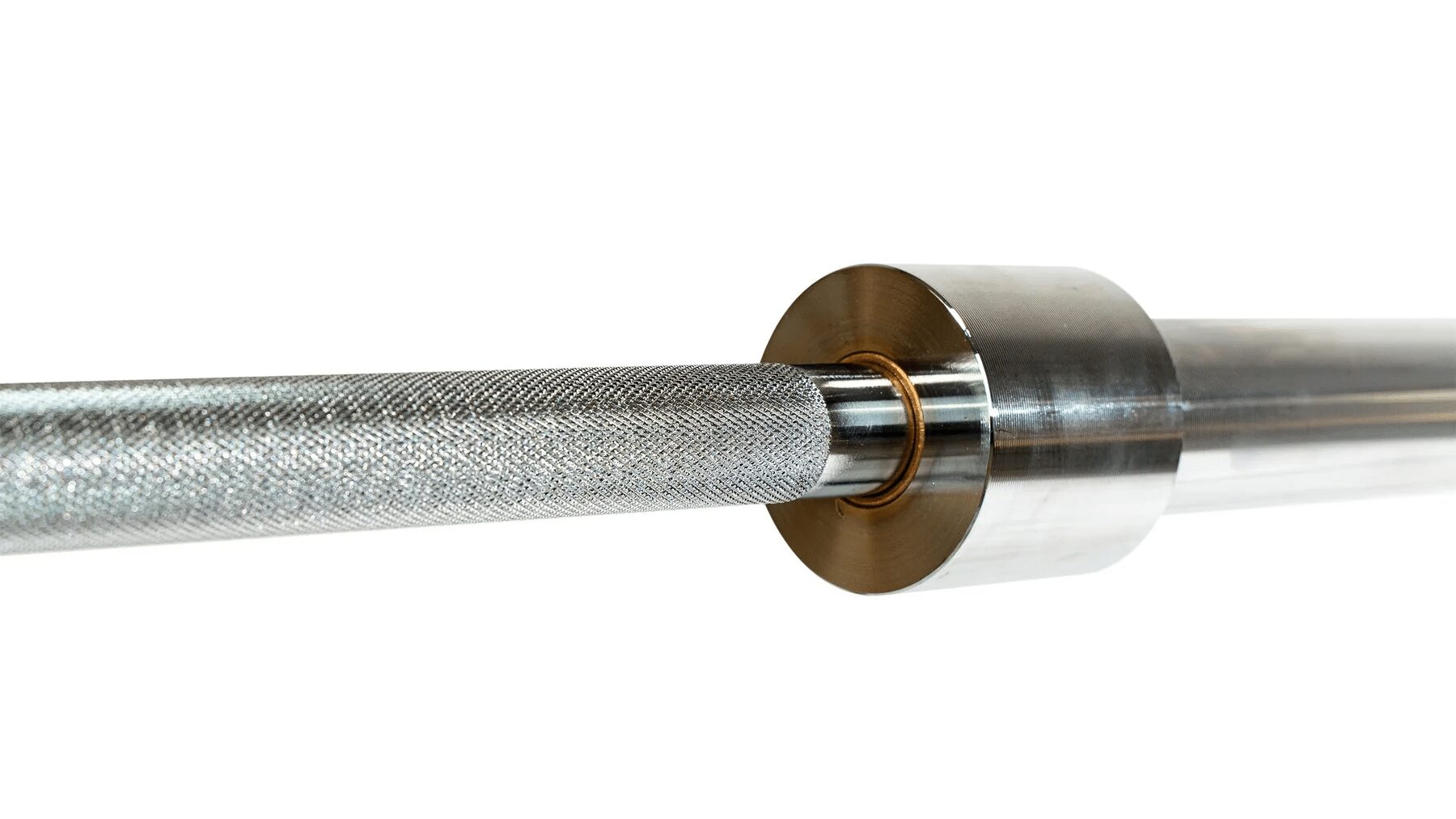 texas deadlift bar knurling, collar, and sleeve assembly