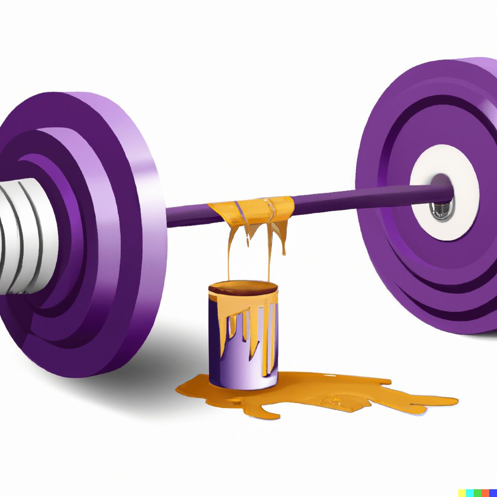 paint on a barbell