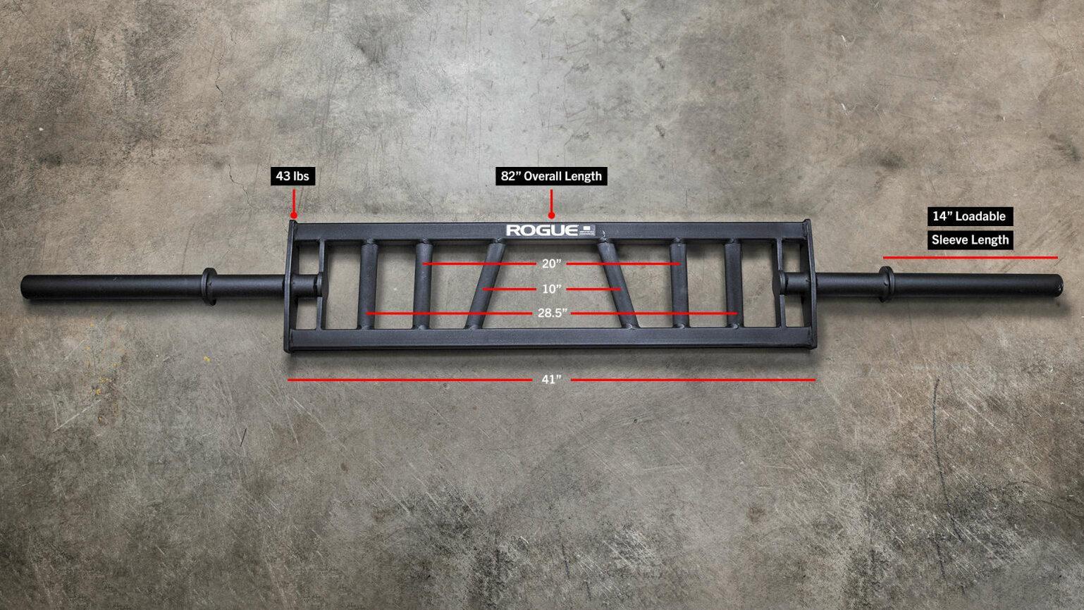 rogue swiss bar dimensions