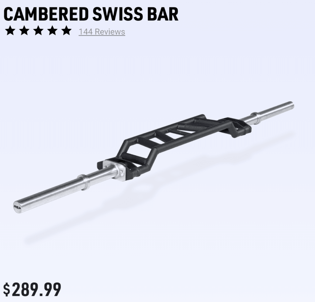 rep cambered swiss bar price