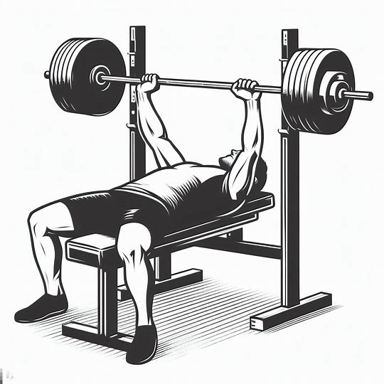 a man bench pressing with a deadlift bar