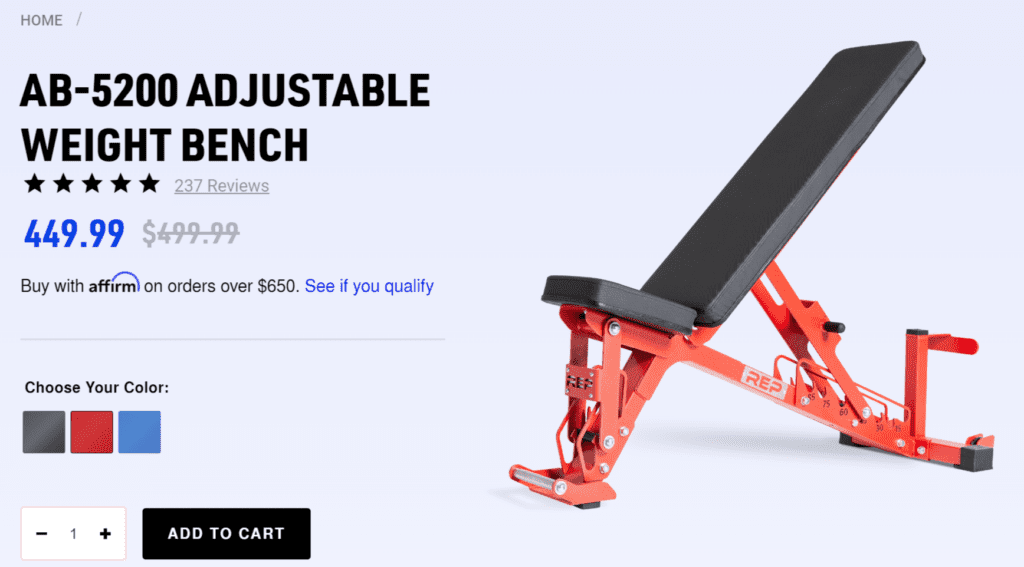 rep ab-5200 price, colors, and reviews