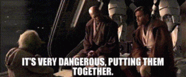 mace windu saying its dangerous putting anakin and palpatine together