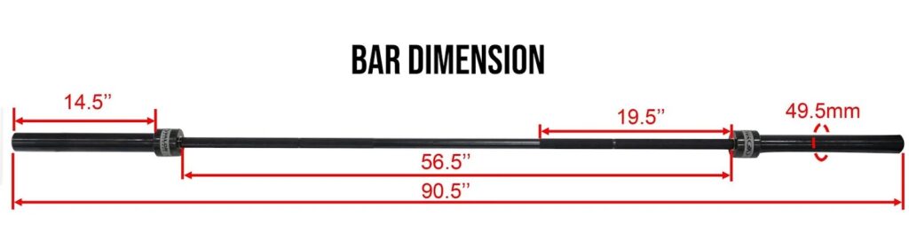 valor fitness bar specs