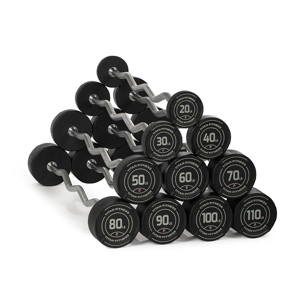 Titan EZ Curl Fixed Barbells